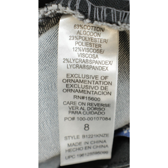 Democracy Jeans Womens 8 Gray Cotton Blend Bootcut Ab Technology - Picture 4 of 6